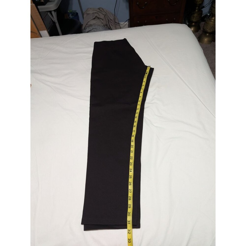 Eileen Fisher Womens Slim Pant XL Black Rayon Nylon Spandex Heavyweight - Picture 13 of 15